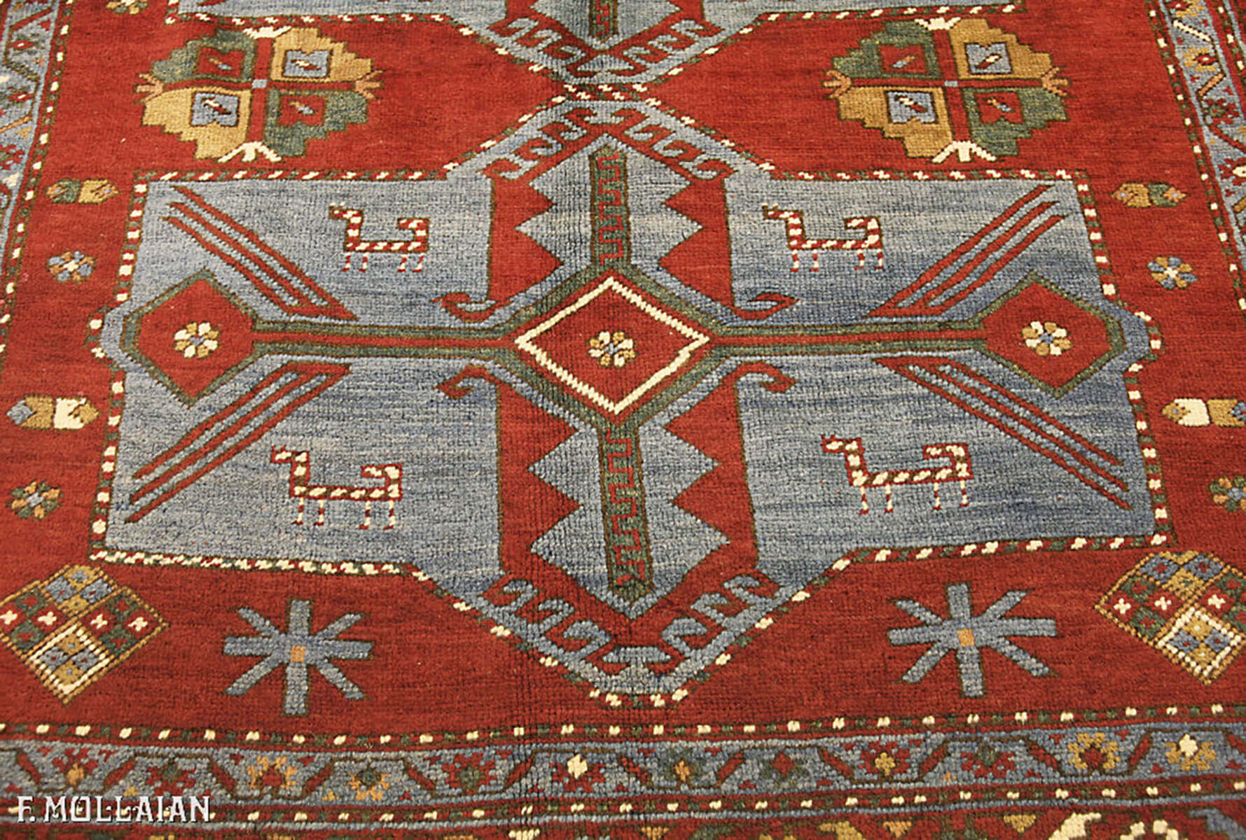 Tapis Caucasien Antique Kazak n°:20375541